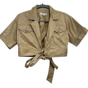 Derek Lam women’s Military Style wrapped cropped top. Size 4